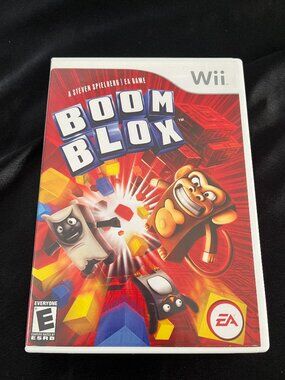 Boom Blox Video Game (Nintendo Wii, 2008) manual included knock blocks down